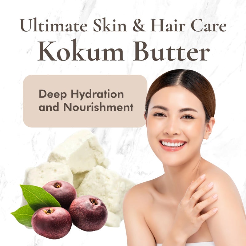 spirzon llc Kokum Butter Refined Raw 1 Lb (16 Oz) - Image 2